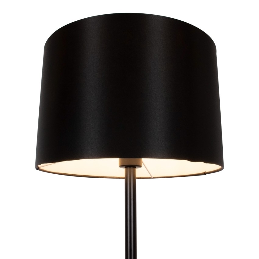 GLOBOSTAR® ASHLEY  Μοντέρνο Επιδαπέδιο Φωτιστικό με Ντουί 1 x E27 AC 220-240V IP20 - Μαύρο - Μ35 x Π35 x Υ145cm