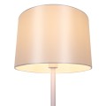 GLOBOSTAR® ASHLEY  Μοντέρνο Επιδαπέδιο Φωτιστικό με Ντουί 1 x E27 AC 220-240V IP20 - Λευκό & Μπεζ - Μ40 x Π40 x Υ145cm