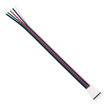 RGB+W Connector με 15cm Καλώδιο 5 PIN