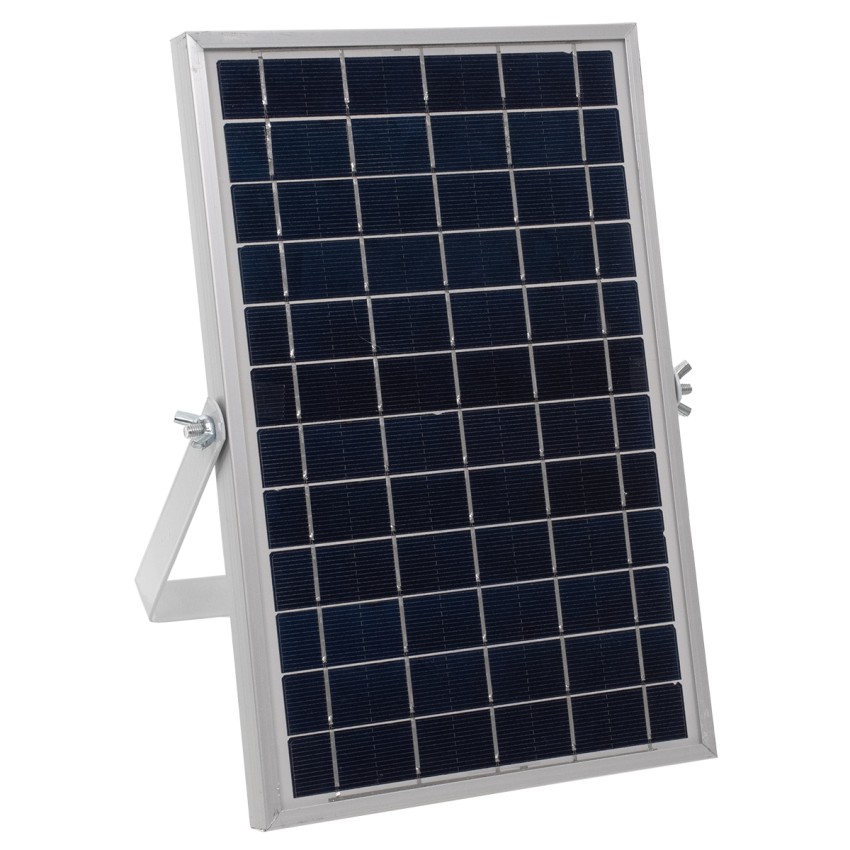 GLOBOSTAR® HERMES  Προβολέας LED 25W 250lm 120° DC 5V με Φωτοβολταϊκό Panel 5V 4W & Επαναφορτιζόμενη Μπαταρία Li-ion 3.2V 3000mAh Αδιάβροχο IP65 Ψυχρό Λευκό 6000K - Sanan Chip - Μαύρο - Μ19.5 x Π5 x Υ4.8cm