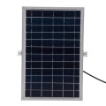 GLOBOSTAR® HERMES  Προβολέας LED 25W 250lm 120° DC 5V με Φωτοβολταϊκό Panel 5V 4W & Επαναφορτιζόμενη Μπαταρία Li-ion 3.2V 3000mAh Αδιάβροχο IP65 Ψυχρό Λευκό 6000K - Sanan Chip - Μαύρο - Μ19.5 x Π5 x Υ4.8cm