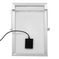 GLOBOSTAR® HERMES  Προβολέας LED 25W 250lm 120° DC 5V με Φωτοβολταϊκό Panel 5V 4W & Επαναφορτιζόμενη Μπαταρία Li-ion 3.2V 3000mAh Αδιάβροχο IP65 Ψυχρό Λευκό 6000K - Sanan Chip - Μαύρο - Μ19.5 x Π5 x Υ4.8cm