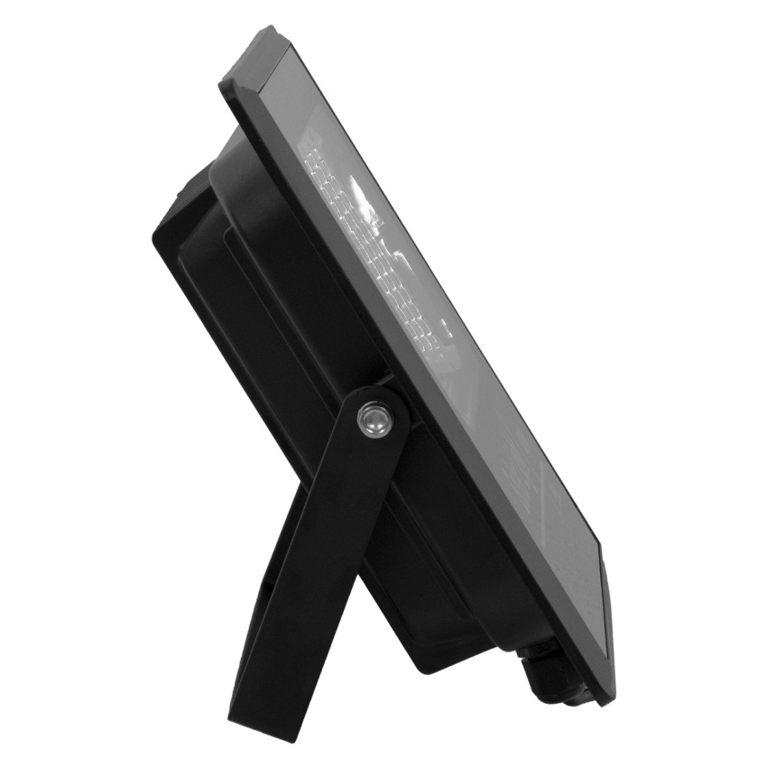 GLOBOSTAR® HERMES  Προβολέας LED 40W 400lm 120° DC 5V με Φωτοβολταϊκό Panel 5V 6W & Επαναφορτιζόμενη Μπαταρία Li-ion 3.2V 5000mAh Αδιάβροχο IP65 Ψυχρό Λευκό 6000K - Sanan Chip - Μαύρο - Μ23 x Π19.5 x Υ5cm