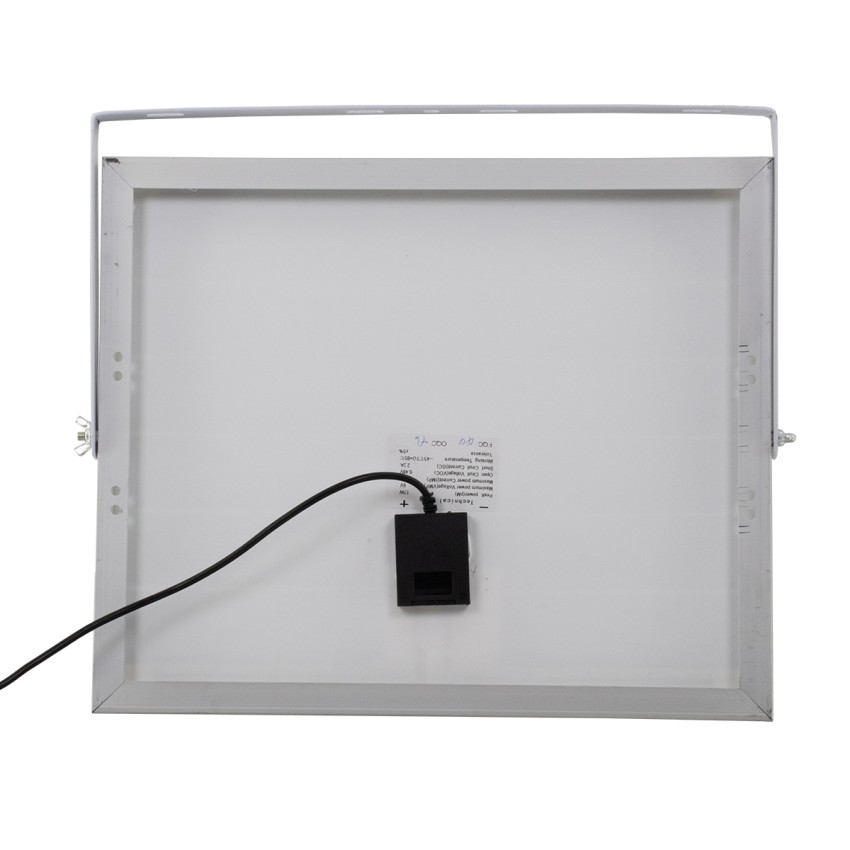 GLOBOSTAR® HERMES  Προβολέας με IR Ασύρματο Χειριστήριο LED 40W 2000lm 120° DC 5V με Φωτοβολταϊκό Panel 5V 6W & Επαναφορτιζόμενη Μπαταρία Li-ion 3.2V 5000mAh Αδιάβροχο IP66 Ψυχρό Λευκό 6000K Dimmable - Sanan SMD Chip - Μαύρο - Μ23 x Π19.5 x Υ5cm
