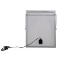 GLOBOSTAR® HERMES  Προβολέας με IR Ασύρματο Χειριστήριο LED 60W 3000lm 120° DC 5V με Φωτοβολταϊκό Panel 5V 12W & Επαναφορτιζόμενη Μπαταρία Li-ion 3.2V 10000mAh Αδιάβροχο IP66 Ψυχρό Λευκό 6000K Dimmable - Sanan SMD Chip - Μαύρο - Μ26.5 x Π22 x Υ6.5cm