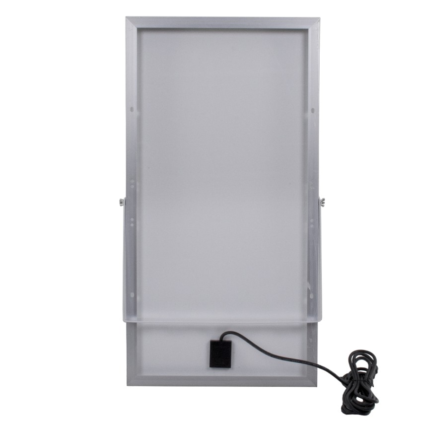 GLOBOSTAR® HERMES  Προβολέας με IR Ασύρματο Χειριστήριο LED 200W 10000lm 120° DC 5V με Φωτοβολταϊκό Panel 5V 20W & Επαναφορτιζόμενη Μπαταρία Li-ion 3.2V 20000mAh Αδιάβροχο IP66 Ψυχρό Λευκό 6000K Dimmable - Sanan SMD Chip - Μαύρο - Μ35 x Π29 x Υ7.5cm