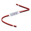 GLOBOSTAR® DIMMERANO  Διακόπτης On/Off & Dimming με 1 x 6A 144W Κανάλι DC 12-24V 6A 144W Max IP20 - Λευκό - Μ30 x Π1.3 x Υ0.6cm