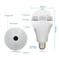 WIFI 2.4G IP CAMERA 2.0MP 1080P - Έξυπνη Κρυφή IP Κάμερα WiFi 1080P Fish Eye 360° 3W LED σε Σχήμα Λάμπας με Ντουί και Βάση E27 Smart Home