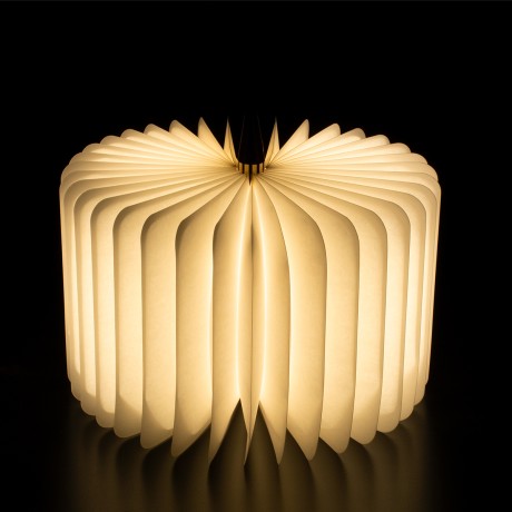 GLOBOSTAR® BOOKDECO  Μοντέρνο Επιτραπέζιο Φωτιστικό Πορτατίφ LED 4W 350lm 180° DC 5V με USB 2.0 & Επαναφορτιζόμενη Μπαταρία Li-ion 3.2V 1000mAh IP20 Θερμό Λευκό 2700K - Μπεζ - Μ21.5 x Π16.5 x Υ2.2cm