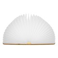 GLOBOSTAR® BOOKDECO  Μοντέρνο Επιτραπέζιο Φωτιστικό Πορτατίφ LED 4W 250lm 180° DC 5V με USB 2.0 & Επαναφορτιζόμενη Μπαταρία Li-ion 3.2V 1000mAh IP20 Πολύχρωμο RGB - Μπεζ - Μ21.5 x Π16.5 x Υ2.2cm