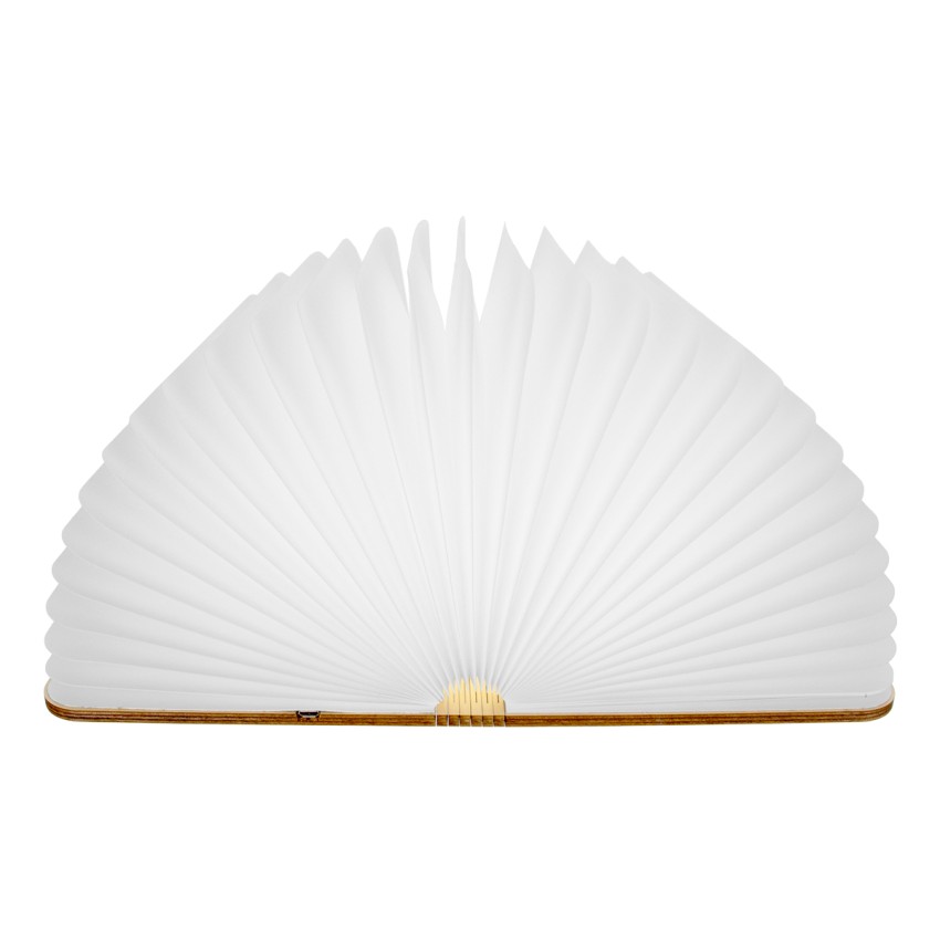 GLOBOSTAR® BOOKDECO  Μοντέρνο Επιτραπέζιο Φωτιστικό Πορτατίφ LED 4W 250lm 180° DC 5V με USB 2.0 & Επαναφορτιζόμενη Μπαταρία Li-ion 3.2V 1000mAh IP20 Πολύχρωμο RGB - Μπεζ - Μ21.5 x Π16.5 x Υ2.2cm