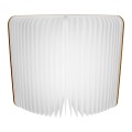 GLOBOSTAR® BOOKDECO  Μοντέρνο Επιτραπέζιο Φωτιστικό Πορτατίφ LED 4W 250lm 180° DC 5V με USB 2.0 & Επαναφορτιζόμενη Μπαταρία Li-ion 3.2V 1000mAh IP20 Πολύχρωμο RGB - Μπεζ - Μ21.5 x Π16.5 x Υ2.2cm