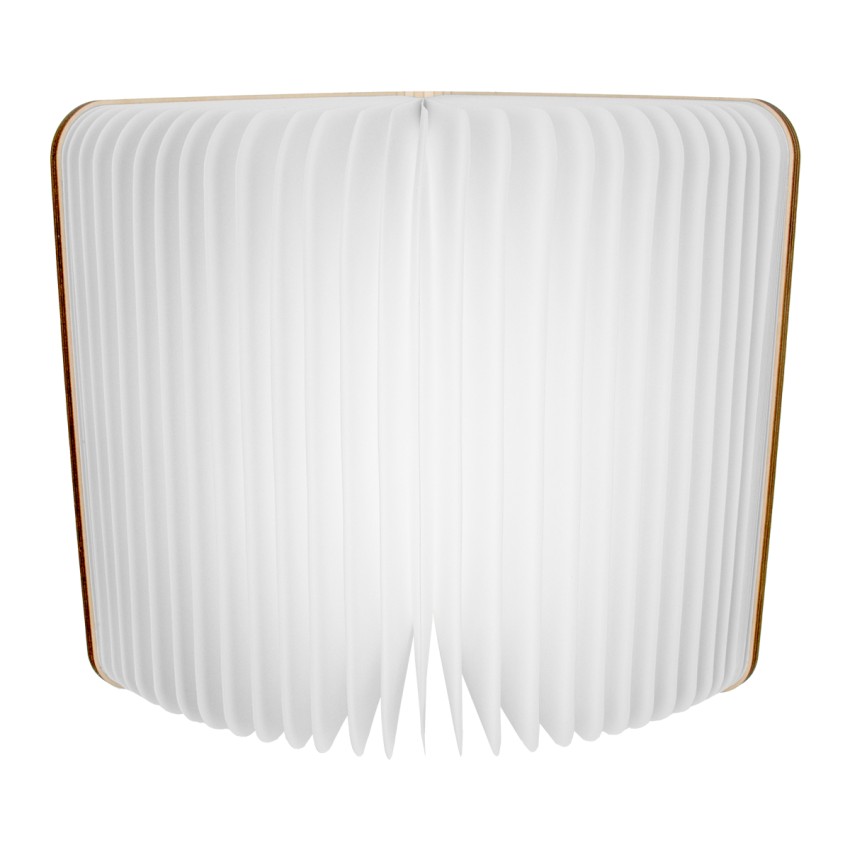 GLOBOSTAR® BOOKDECO  Μοντέρνο Επιτραπέζιο Φωτιστικό Πορτατίφ LED 4W 250lm 180° DC 5V με USB 2.0 & Επαναφορτιζόμενη Μπαταρία Li-ion 3.2V 1000mAh IP20 Πολύχρωμο RGB - Μπεζ - Μ21.5 x Π16.5 x Υ2.2cm