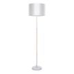 GLOBOSTAR® ASHLEY  Μοντέρνο Επιδαπέδιο Φωτιστικό με Ντουί 1 x E27 AC 220-240V IP20 - Λευκό & Μπεζ - Μ40 x Π40 x Υ145cm