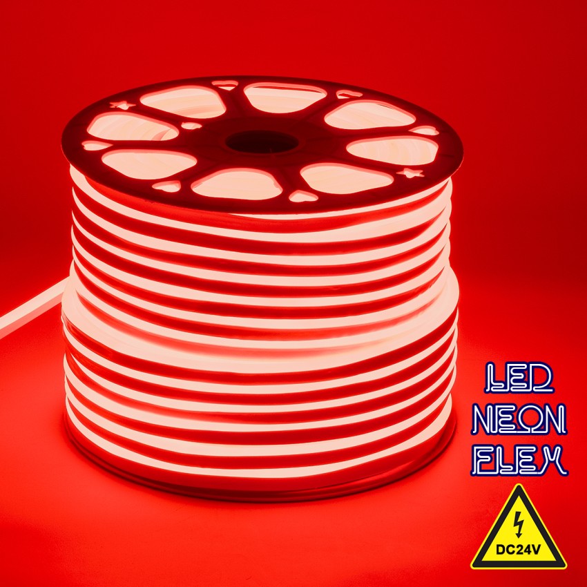 OVALE 120° Degree Neon Flex Epistar LED SMD 2835 1m 12W/m 120LED/m 1212lm/m 120° DC 24V Αδιάβροχη IP68 Κόκκινο Dimmable OVALE 120° Degree Neon Flex Epistar LED SMD 2835 1m 12W/m 120LED/m 1212lm/m 120° DC 24V Αδιάβροχη IP68 Κόκκινο Dimmable