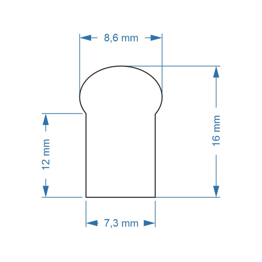 OVALE 120° Degree Neon Flex Epistar LED SMD 2835 1m 12W/m 120LED/m 1320lm/m 120° DC 230V Αδιάβροχη IP68 Ψυχρό Λευκό 6000K Dimmable
