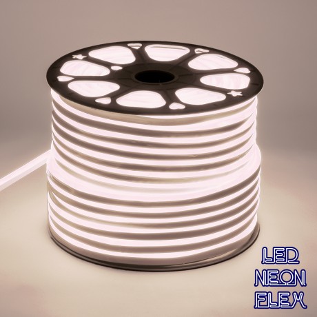 OVALE 120° Degree Neon Flex Epistar LED SMD 2835 1m 12W/m 120LED/m 1284lm/m 120° DC 230V Αδιάβροχη IP68 Φυσικό Λευκό 4500K Dimmable