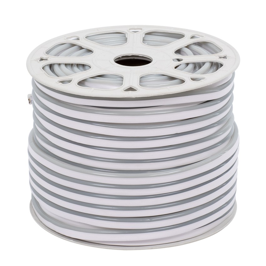 GLOBOSTAR® NEOVALE  Ταινία Neon Flex LED 12W/m 840lm/m 120° DC 220-240V Αδιάβροχο IP65 120 x SMD2835 Chip/m Θερμό Λευκό 2700K Dimmable - Μ100 x Π0.8 x Υ1.6cm