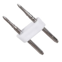 Σύνδεσμος Καρφάκι για TUBE 360°  & OVALE 120° Neon Flex LED DC 24V & DC 230V 2 Pin