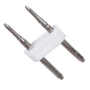 Σύνδεσμος Καρφάκι για TUBE 360°  & OVALE 120° Neon Flex LED DC 24V & DC 230V 2 Pin