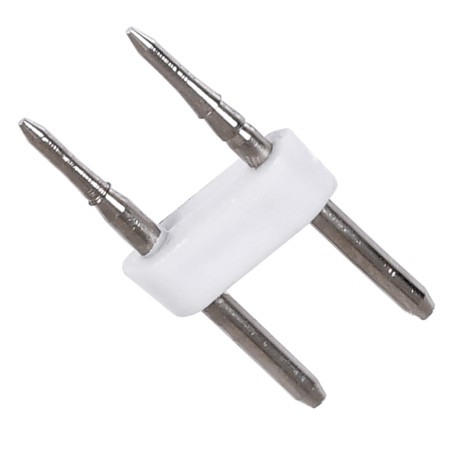 Σύνδεσμος Καρφάκι για TUBE 360°  & OVALE 120° Neon Flex LED DC 24V & DC 230V 2 Pin