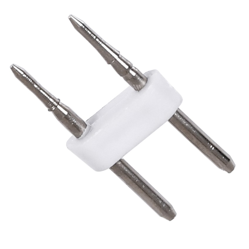 Σύνδεσμος Καρφάκι για TUBE 360°  & OVALE 120° Neon Flex LED DC 24V & DC 230V 2 Pin