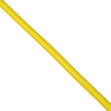 Στρογγυλό Υφασμάτινο Καλώδιο 1m 2 x 0.75mm² Κίτρινο
