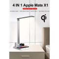Φωτιστικό γραφείου LED 5W λευκό με ασύρματη φόρτιση Qi και USB CHATEAU