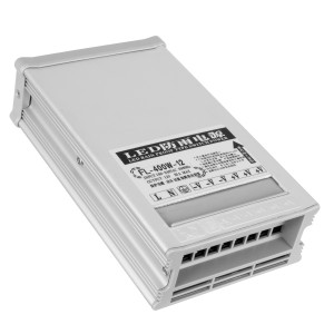 Μεταλλικό Τροφοδοτικό PELV Rainproof για Προϊόντα LED 400W 33.3A - AC 220-240V σε DC 12V - IP54 L20.8 x W11.5 x H5cm