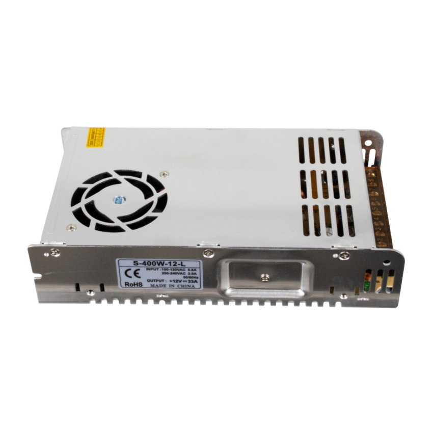 Ασύρματο Τροφοδοτικό LED 400W DC 12V 33.3A με Χειριστήριο RF IP20 Dimmable Μ21.5 x Π11.5 x Υ5cm