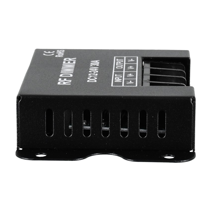 GLOBOSTAR® DIMMERME  Σετ Dimmer με RF Ασύρματο Χειριστήριο με 1 x 30A 720W Κανάλι DC 12-24V 30A 720W Max IP20 - RF2.4Ghz - Μ8.7 x Π6.2 x Υ2cm