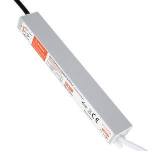 GLOBOSTAR® LUMIWATER  Τροφοδοτικό/Μετασχηματιστής SELV 36W 3A DC 12V Αδιάβροχο IP67 - AC 220-240V σε DC 12V - Μ22.1 x Π3 x Υ2cm