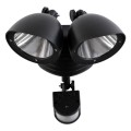 Μαύρο Αυτόνομο Ηλιακό Φωτιστικό LED SMD 10W 150lm με Ενσωματωμένη Μπαταρία 1200mAh - Φωτοβολταϊκό Πάνελ με Αισθητήρα Ημέρας-Νύχτας και PIR Αισθητήρα Κίνησης Αδιάβροχο IP54 Ψυχρό Λευκό 6000K