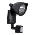 Μαύρο Αυτόνομο Ηλιακό Φωτιστικό LED SMD 10W 150lm με Ενσωματωμένη Μπαταρία 1200mAh - Φωτοβολταϊκό Πάνελ με Αισθητήρα Ημέρας-Νύχτας και PIR Αισθητήρα Κίνησης Αδιάβροχο IP54 Ψυχρό Λευκό 6000K