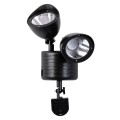 Μαύρο Αυτόνομο Ηλιακό Φωτιστικό LED SMD 10W 150lm με Ενσωματωμένη Μπαταρία 1200mAh - Φωτοβολταϊκό Πάνελ με Αισθητήρα Ημέρας-Νύχτας και PIR Αισθητήρα Κίνησης Αδιάβροχο IP54 Ψυχρό Λευκό 6000K