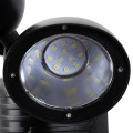 Μαύρο Αυτόνομο Ηλιακό Φωτιστικό LED SMD 10W 150lm με Ενσωματωμένη Μπαταρία 1200mAh - Φωτοβολταϊκό Πάνελ με Αισθητήρα Ημέρας-Νύχτας και PIR Αισθητήρα Κίνησης Αδιάβροχο IP54 Ψυχρό Λευκό 6000K