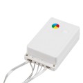 Διακοσμητική Κουρτίνα 3 x 2 Μέτρα με Controller 8 Προγραμμάτων Φωτισμού - Επεκτεινόμενη 240 LED 6W AC 230V με Διάφανο Καλώδιο & EU Πρίζα IP20 Πολύχρωμο RGB Μ3 x Υ2m