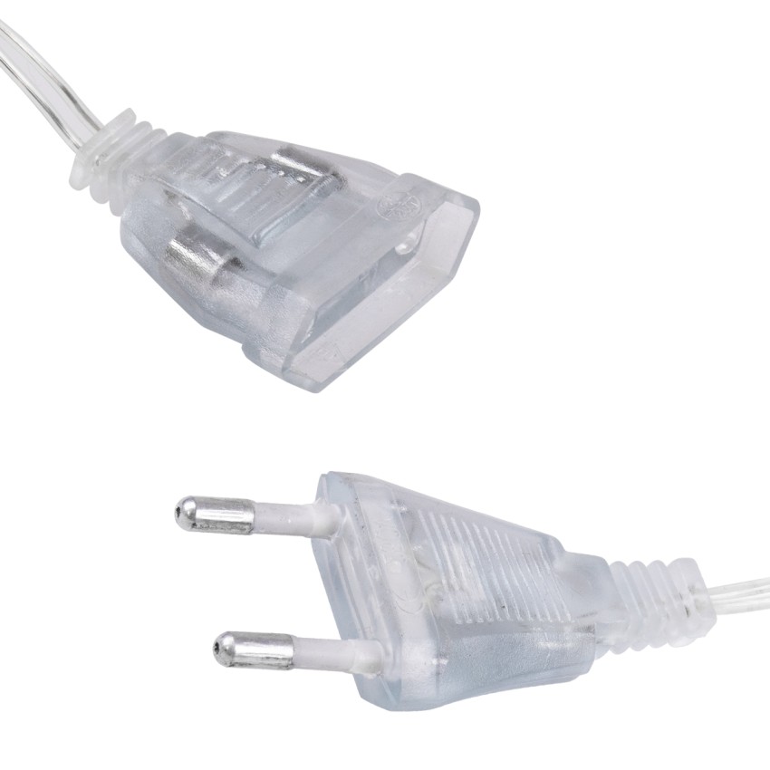 Διακοσμητική Κουρτίνα 3 x 2 Μέτρα με Controller 8 Προγραμμάτων Φωτισμού - Επεκτεινόμενη 240 LED 6W AC 230V με Διάφανο Καλώδιο & EU Πρίζα IP20 Πολύχρωμο RGB Μ3 x Υ2m