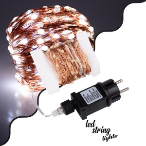 Διακοσμητική Γιρλάντα 20 Μέτρα με Controller 8 Προγραμμάτων Εναλλαγών Φωτισμού - 200 LED 1.3W AC 230V με Χάλκινο Καλώδιο & Πρίζα Schuko Αδιάβροχη IP44 Ψυχρό Λευκό 6000K Μ20m Διακοσμητική Γιρλάντα 20 Μέτρα με Controller 8 Προγραμμάτων Εναλλαγών Φωτισμού - 200 LED 1.3W AC 230V με Χάλκινο Καλώδιο & Πρίζα Schuko Αδιάβροχη IP44 Ψυχρό Λευκό 6000K Μ20m