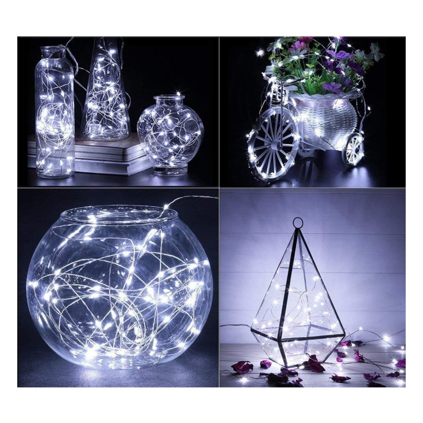 Διακοσμητική Γιρλάντα 32 Μέτρα με Controller 8 Προγραμμάτων Εναλλαγών Φωτισμού - 300 LED 3.6W AC 230V με Χάλκινο Καλώδιο & Πρίζα Schuko Αδιάβροχη IP44 Ψυχρό Λευκό 6000K Μ32m