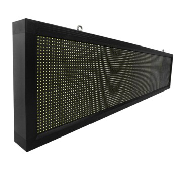 GLOBOSTAR® DISPLAY  Κυλιόμενη Ψηφιακή Επιγραφή 160x32cm P10 Μονής Όψης LED AC 220-240V Αδιάβροχο IP65 Ψυχρό Λευκό 6000K - WiFi Control μέσω FK APP - Αισθητήρας Θερμοκρασίας & Υγρασίας - Μ168 x Π9 x Υ40cm