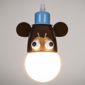 MONKEY  Παιδικό Κρεμαστό Φωτιστικό Φιγούρα Μονόφωτο 1 x E27 IP20 Πολύχρωμο Μέταλλο - Μ14.5 x Π10.5 x Υ13.5cm