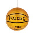 GLOBOSTAR® SPALDING NBA  Παιδικό Κρεμαστό Φωτιστικό Οροφής με Ντουί 1 x E27 AC 220-240V IP20 - Πορτοκαλί & Μαύρο - Μ18 x Π18 x Υ18cm