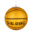 GLOBOSTAR® SPALDING NBA  Παιδικό Κρεμαστό Φωτιστικό Οροφής με Ντουί 1 x E27 AC 220-240V IP20 - Πορτοκαλί & Μαύρο - Μ25 x Π25 x Υ25cm