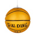 GLOBOSTAR® SPALDING NBA  Παιδικό Κρεμαστό Φωτιστικό Οροφής με Ντουί 1 x E27 AC 220-240V IP20 - Πορτοκαλί & Μαύρο - Μ25 x Π25 x Υ25cm