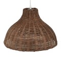 GLOBOSTAR® MAYOTTE  Boho Κρεμαστό Φωτιστικό Οροφής με Ντουί 1 x E27 AC 220-240V IP20 - Καφέ - Μ40 x Π40 x Υ28cm