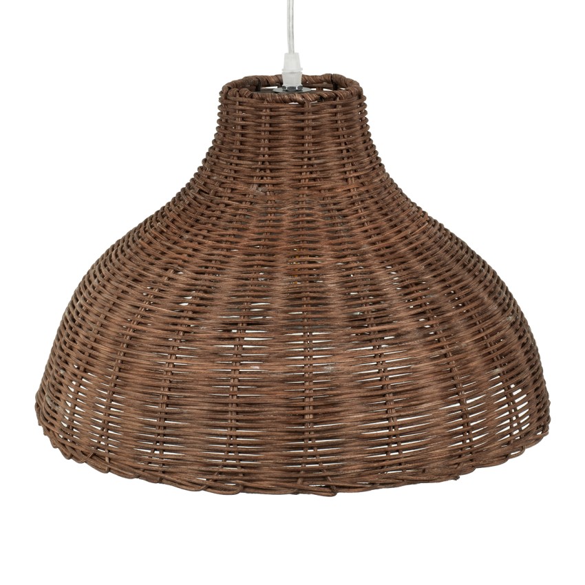 GLOBOSTAR® MAYOTTE  Boho Κρεμαστό Φωτιστικό Οροφής με Ντουί 1 x E27 AC 220-240V IP20 - Καφέ - Μ40 x Π40 x Υ28cm