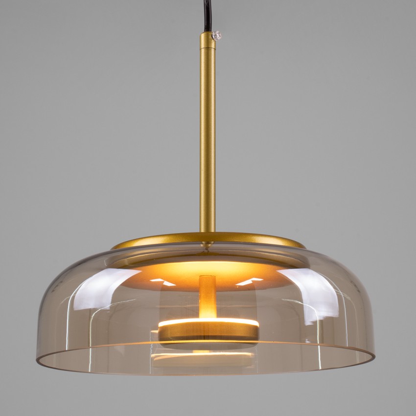 CHARLOTTE Μοντέρνο Κρεμαστό Φωτιστικό Καμπάνα CREE LED 5W 500lm 180° AC 85-265V IP20 Θερμό Λευκό 2700K Μελί Γυαλί με Χρυσό Μέταλλο - Μ23 x Π23 x Υ23cm CHARLOTTE Μοντέρνο Κρεμαστό Φωτιστικό Καμπάνα CREE LED 5W 500lm 180° AC 85-265V IP20 Θερμό Λευκό 2700K Μελί Γυαλί με Χρυσό Μέταλλο - Μ23 x Π23 x Υ23cm