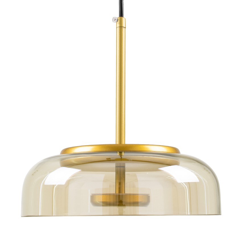 CHARLOTTE Μοντέρνο Κρεμαστό Φωτιστικό Καμπάνα CREE LED 5W 500lm 180° AC 85-265V IP20 Θερμό Λευκό 2700K Μελί Γυαλί με Χρυσό Μέταλλο - Μ23 x Π23 x Υ23cm CHARLOTTE Μοντέρνο Κρεμαστό Φωτιστικό Καμπάνα CREE LED 5W 500lm 180° AC 85-265V IP20 Θερμό Λευκό 2700K Μελί Γυαλί με Χρυσό Μέταλλο - Μ23 x Π23 x Υ23cm