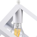 GLOBOSTAR® CUBE  Μοντέρνο Κρεμαστό Φωτιστικό Οροφής με Ντουί 1 x E27 AC 220-240V IP20 - Λευκό - Μ25 x Π25 x Υ25cm